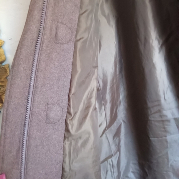 CLEARANCE SALE!! Vintage Esprit 100% Wool Brown Pea Coat with Toggle Details - Picture 8 of 13